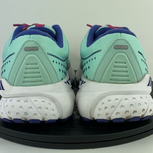 Brooks Adrenaline GTS 21 Mint Green/Pink Running Shoes Women's Size 8 - Picture 7 of 11